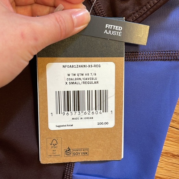 NWT The North Face Trailwear QTM High-Rise 7/8 Tight - Picture 14 of 16